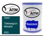 Preview: Opel, Tiefseegrün Metallic, 45U: 500ml Lackdose, von ATW Autoteile West.